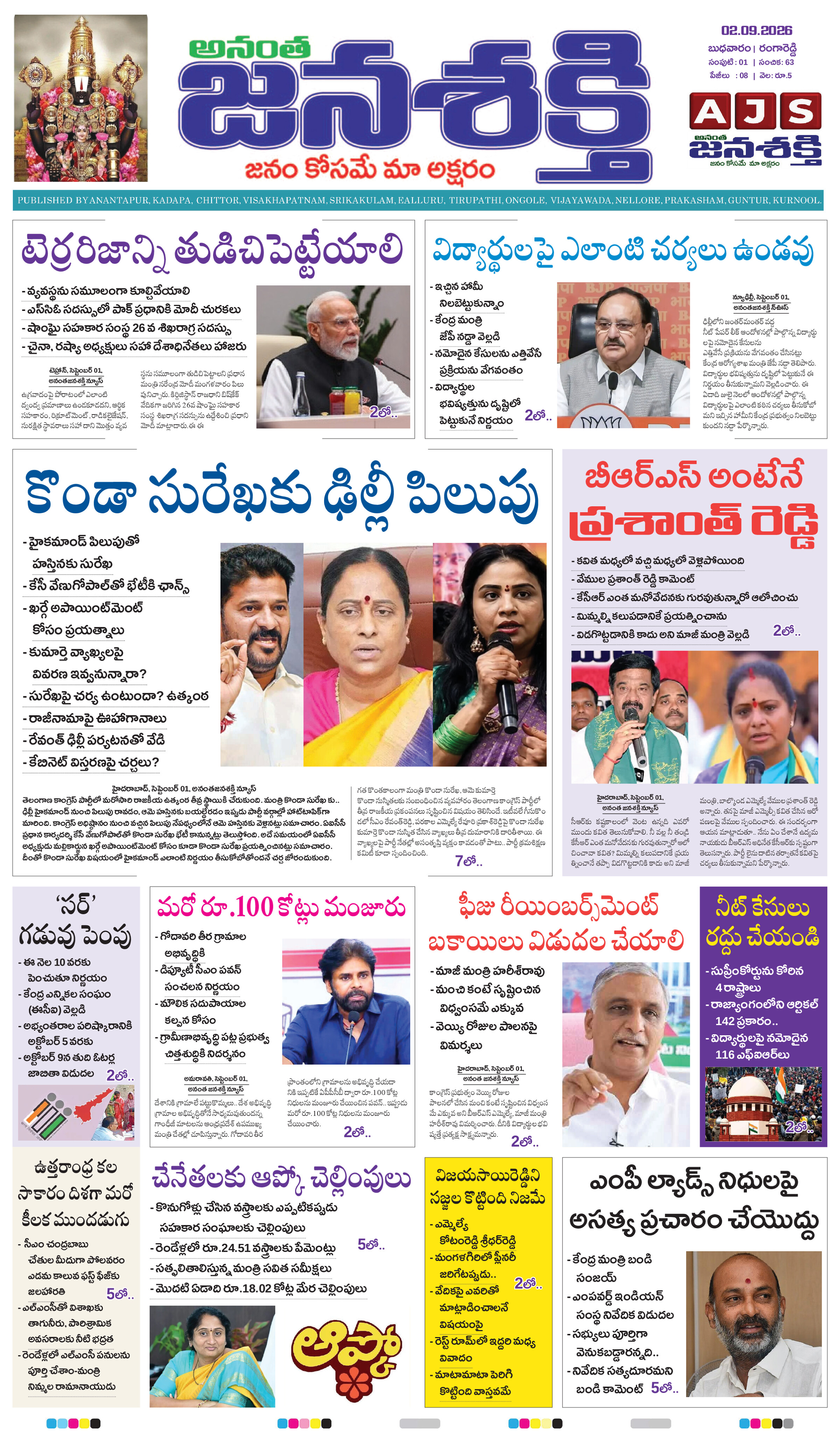 Anantha janashakthi Telangana